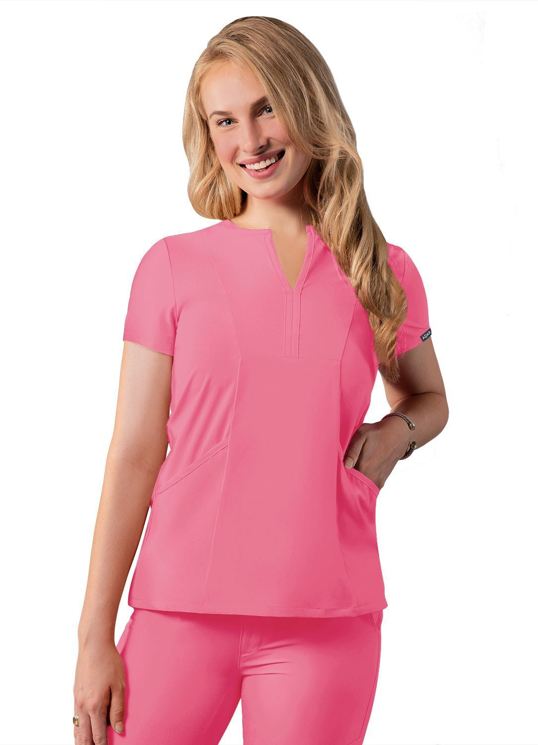Adar Women's Notched V-neck Top 2