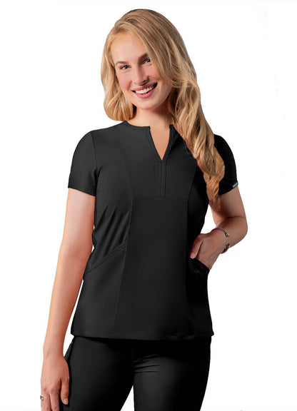 Adar Women's Notched V-neck Top 1