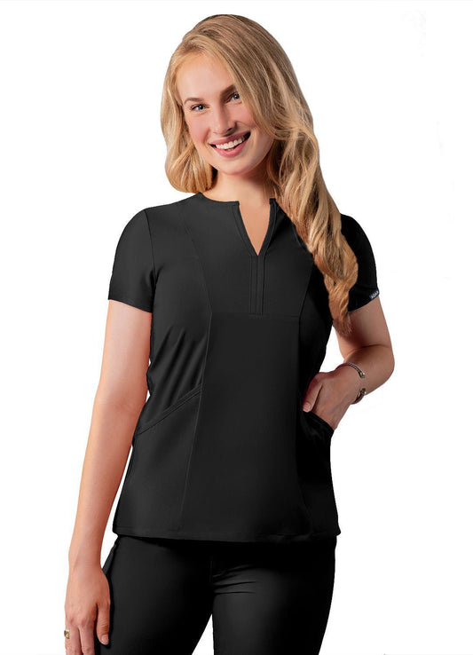 Adar Women's Notched V-neck Top 1