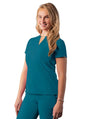 Adar Women's Notched V-neck Top 1