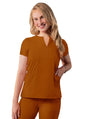 Adar Women's Notched V-neck Top 2