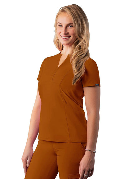 Adar Women's Notched V-neck Top 2