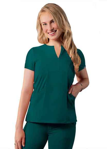 Adar Women's Notched V-neck Top 2