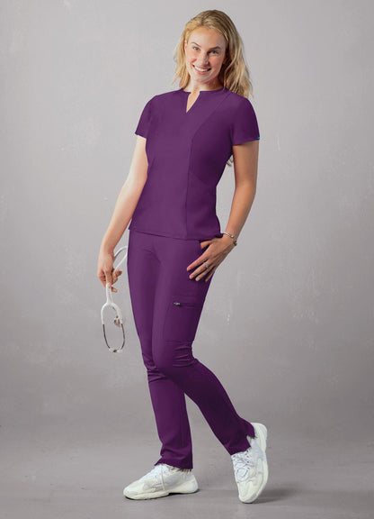 Adar Women's Notched V-neck Top 1