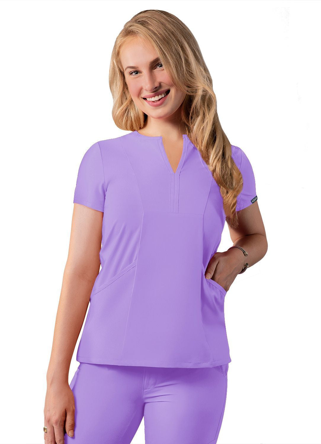 Adar Women's Notched V-neck Top 2