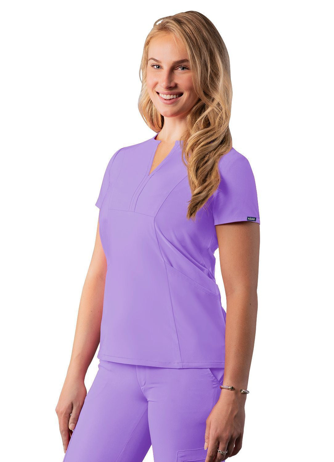 Adar Women's Notched V-neck Top 2