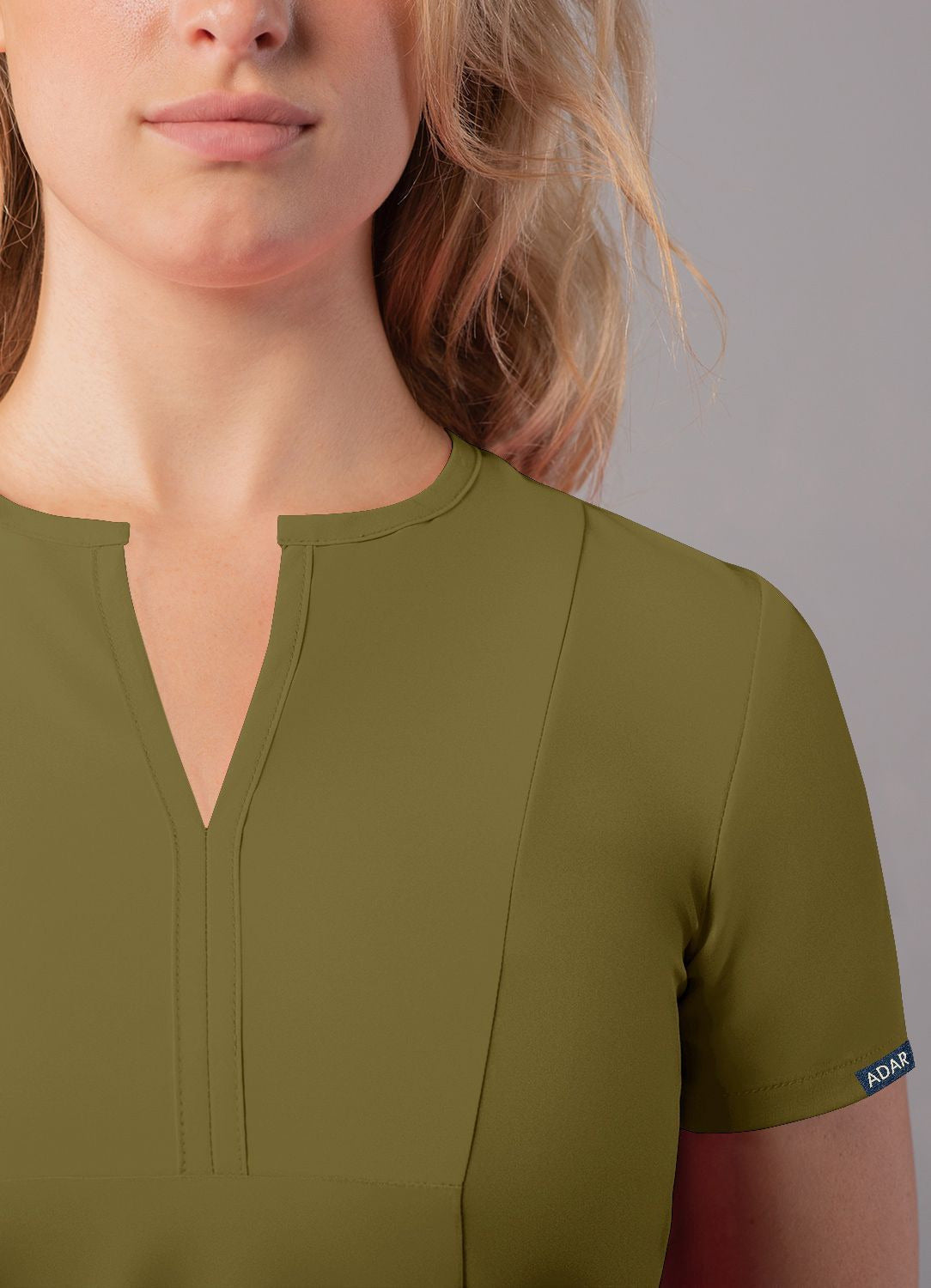 Adar Women's Notched V-neck Top 1