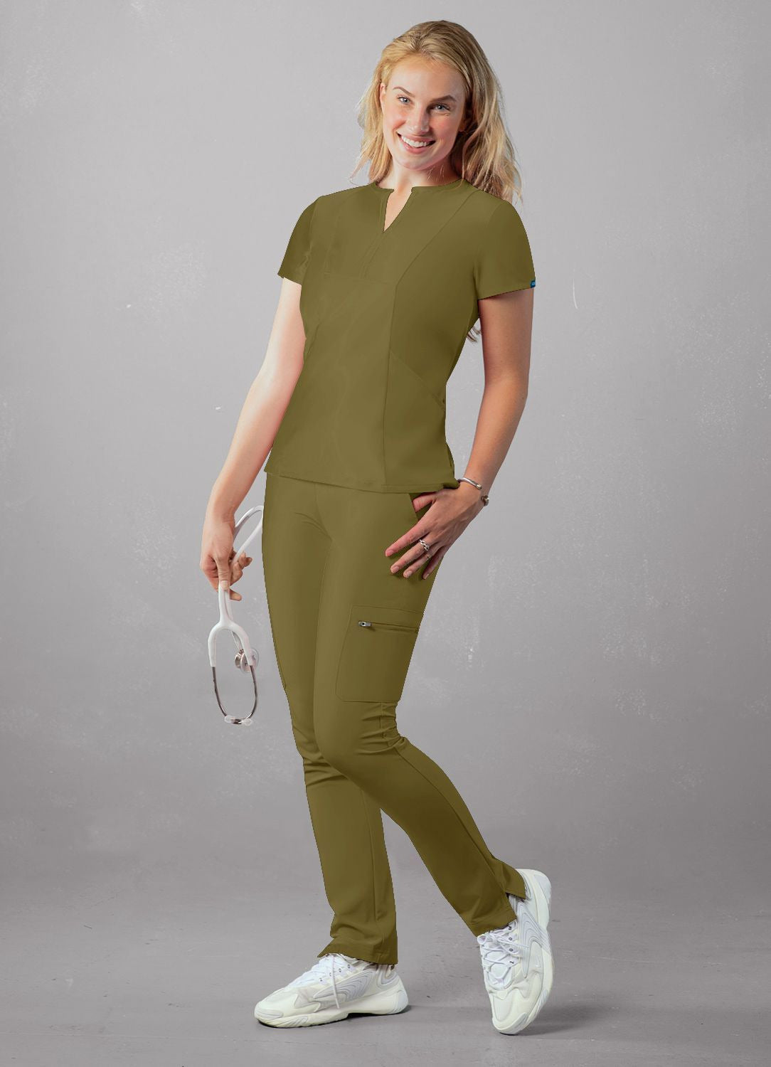 Adar Women's Notched V-neck Top 1