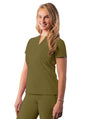 Adar Women's Notched V-neck Top 1