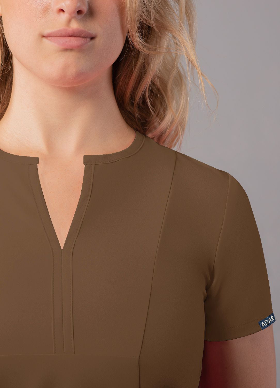 Adar Women's Notched V-neck Top 2