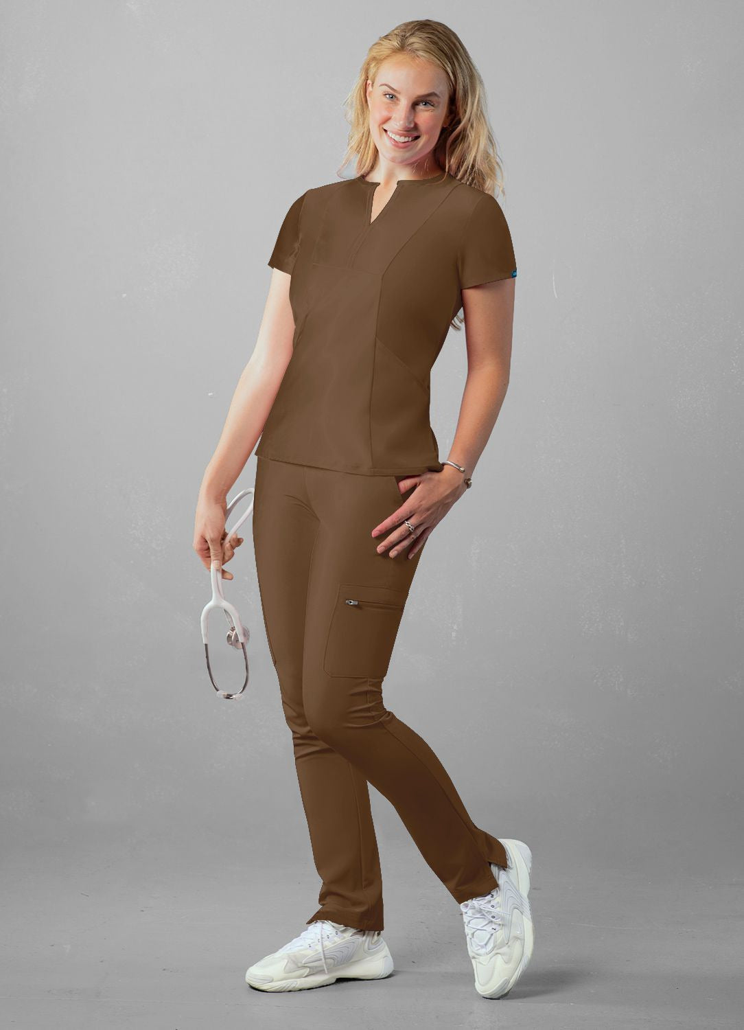 Adar Women's Notched V-neck Top 2