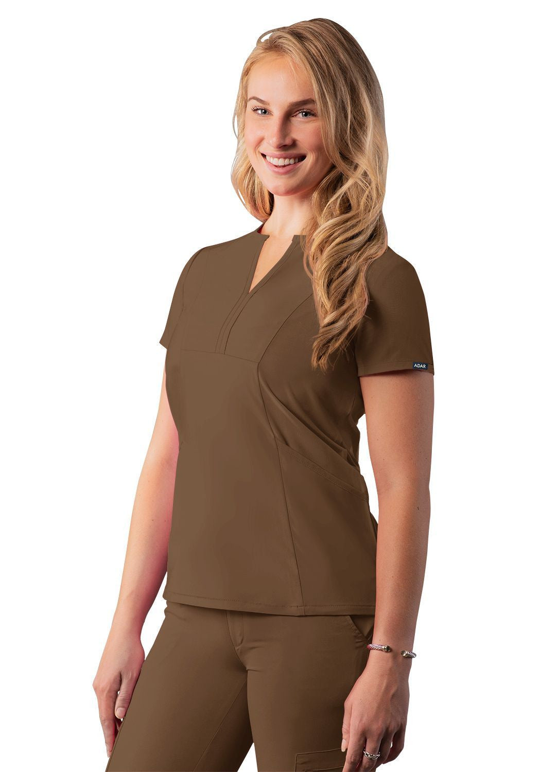 Adar Women's Notched V-neck Top 2