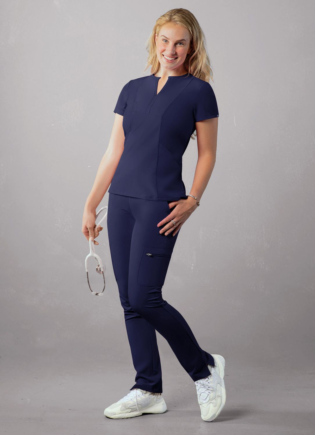 Adar Women's Notched V-neck Top 1