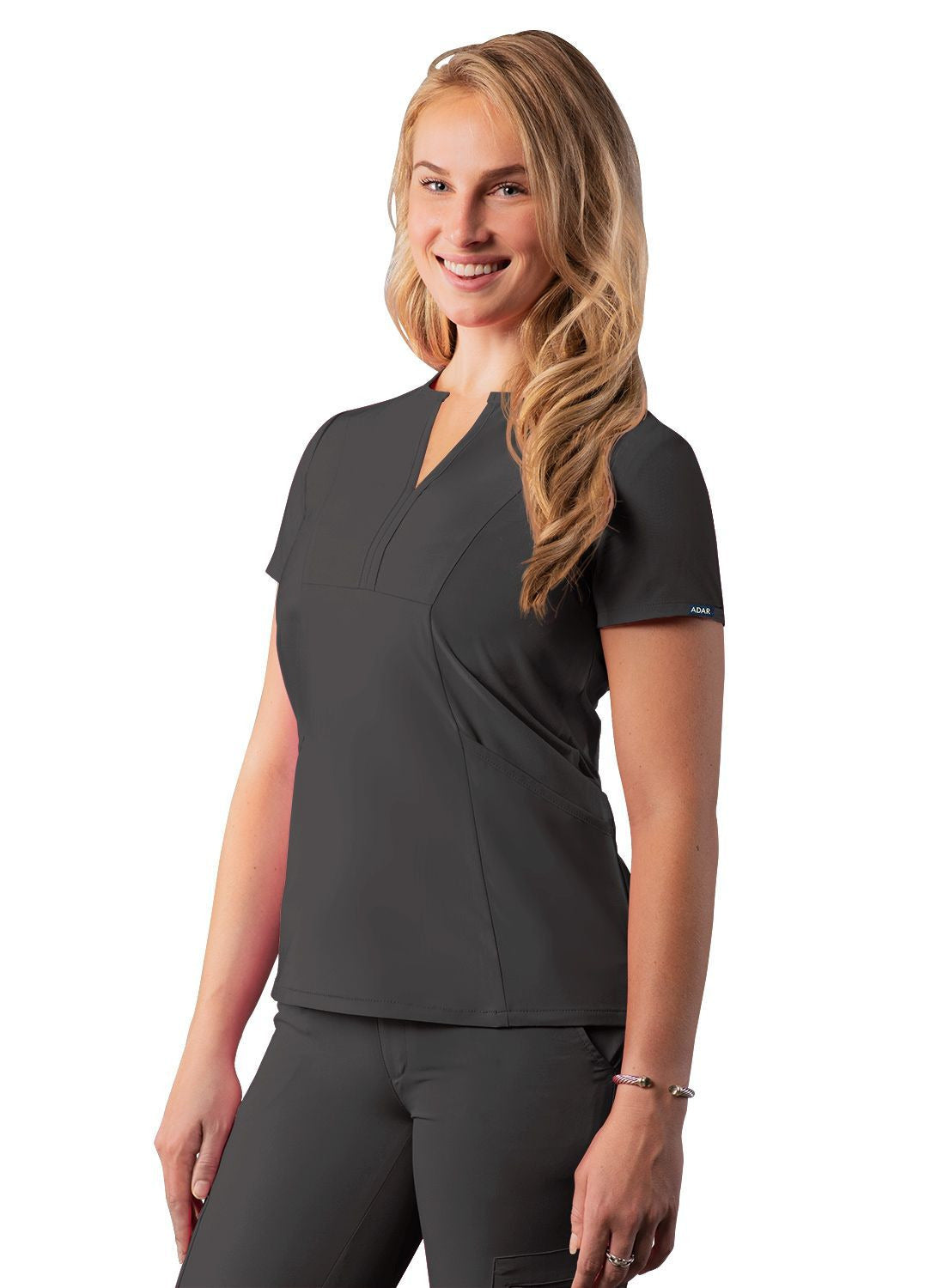 Adar Women's Notched V-neck Top 1
