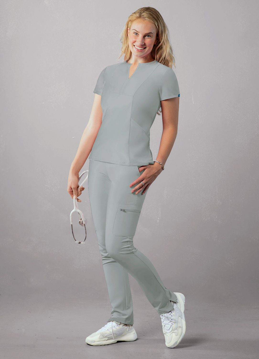 Adar Women's Notched V-neck Top 2