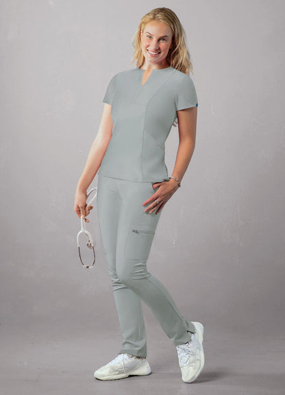 Adar Women's Notched V-neck Top 2