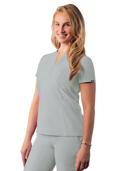 Adar Women's Notched V-neck Top 2