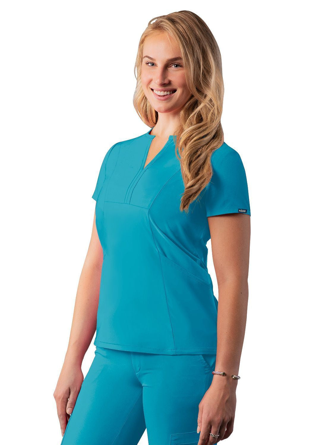 Adar Women's Notched V-neck Top 1