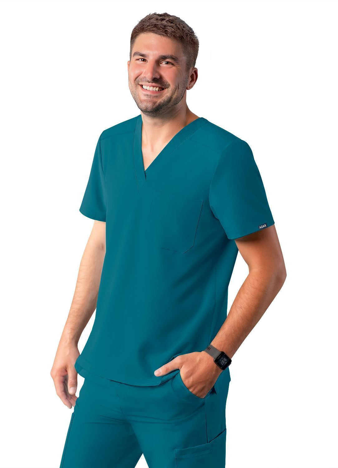 Adar Men's Classic V-Neck Top 1