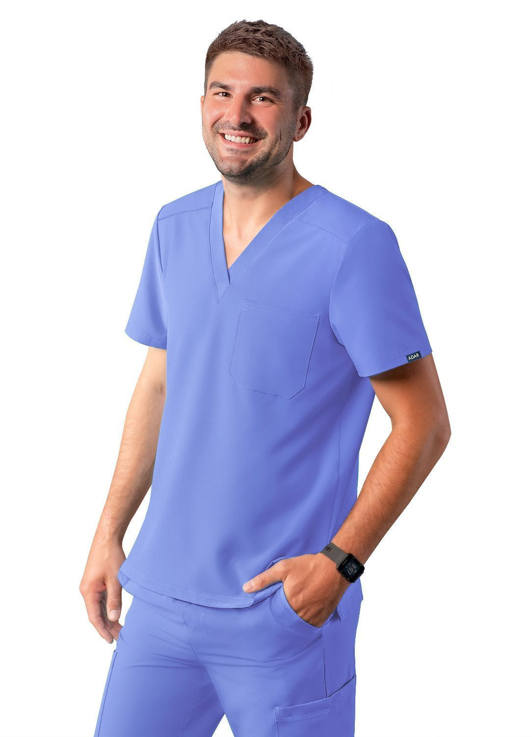 Adar Men's Classic V-Neck Top 1
