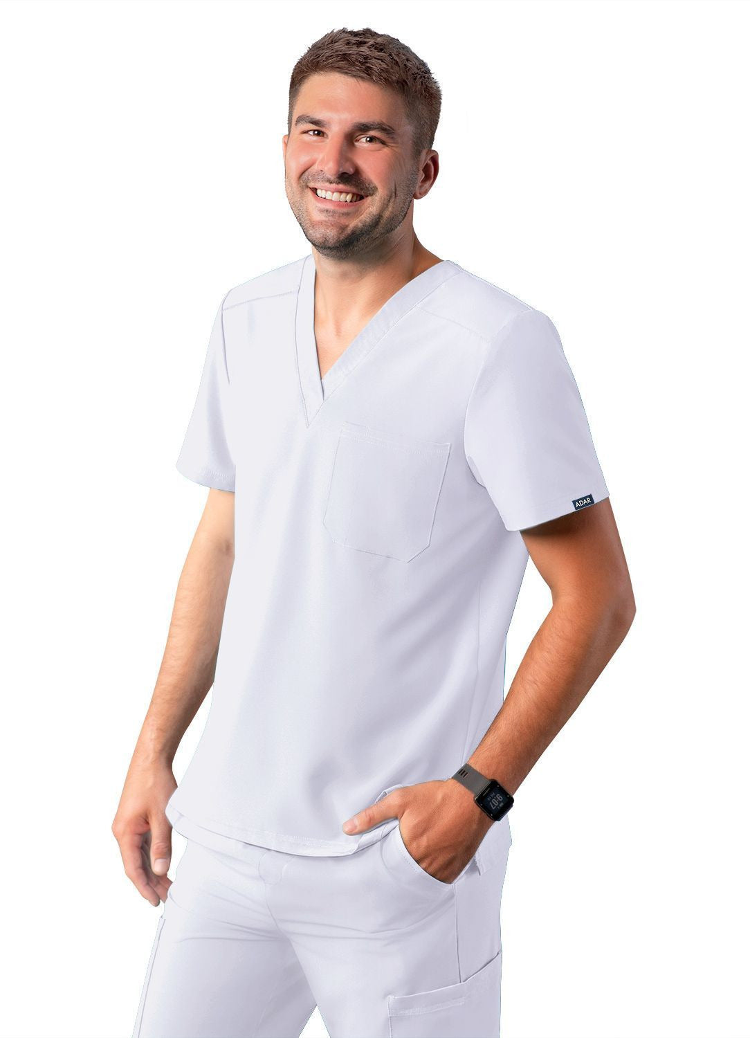 Adar Men's Classic V-Neck Top 1