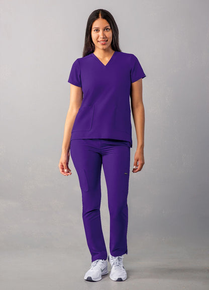 Adar Women's Modern V-Neck Top 2