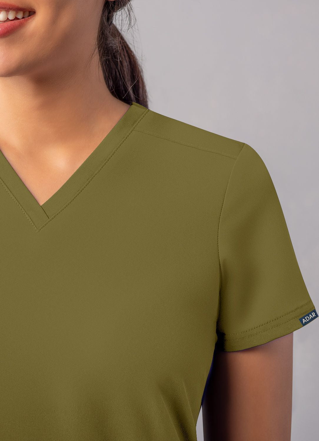 Adar Women's Modern V-Neck Top 1