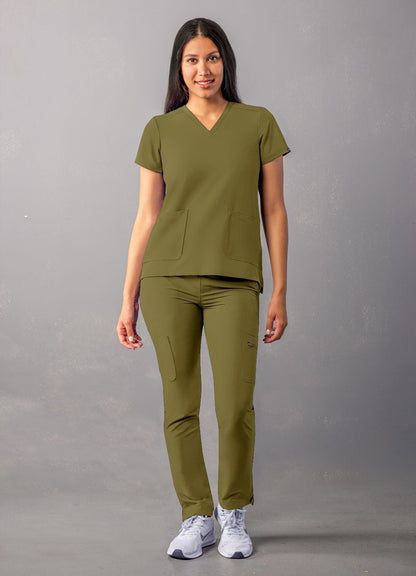Adar Women's Modern V-Neck Top 1