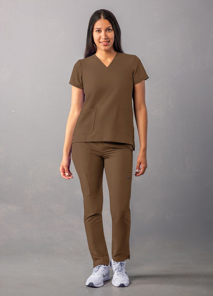 Adar Women's Modern V-Neck Top 2