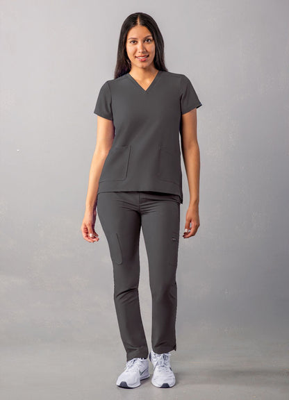 Adar Women's Modern V-Neck Top 1