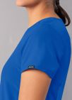 Adar Women's Modern V-Neck Top - Royal Blue