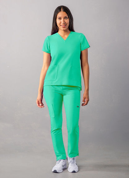 Adar Women's Modern V-Neck Top 2