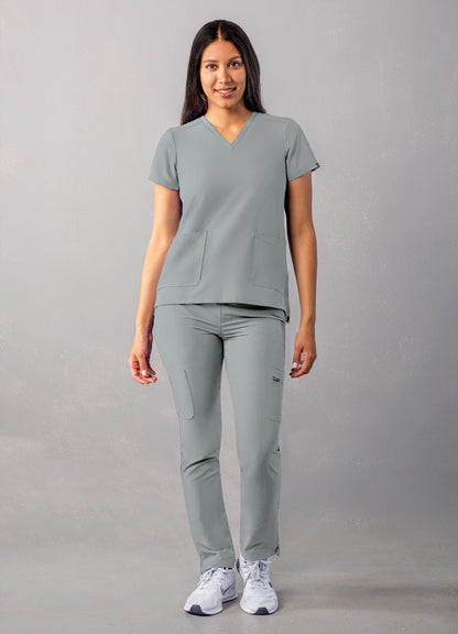 Adar Women's Modern V-Neck Top 2