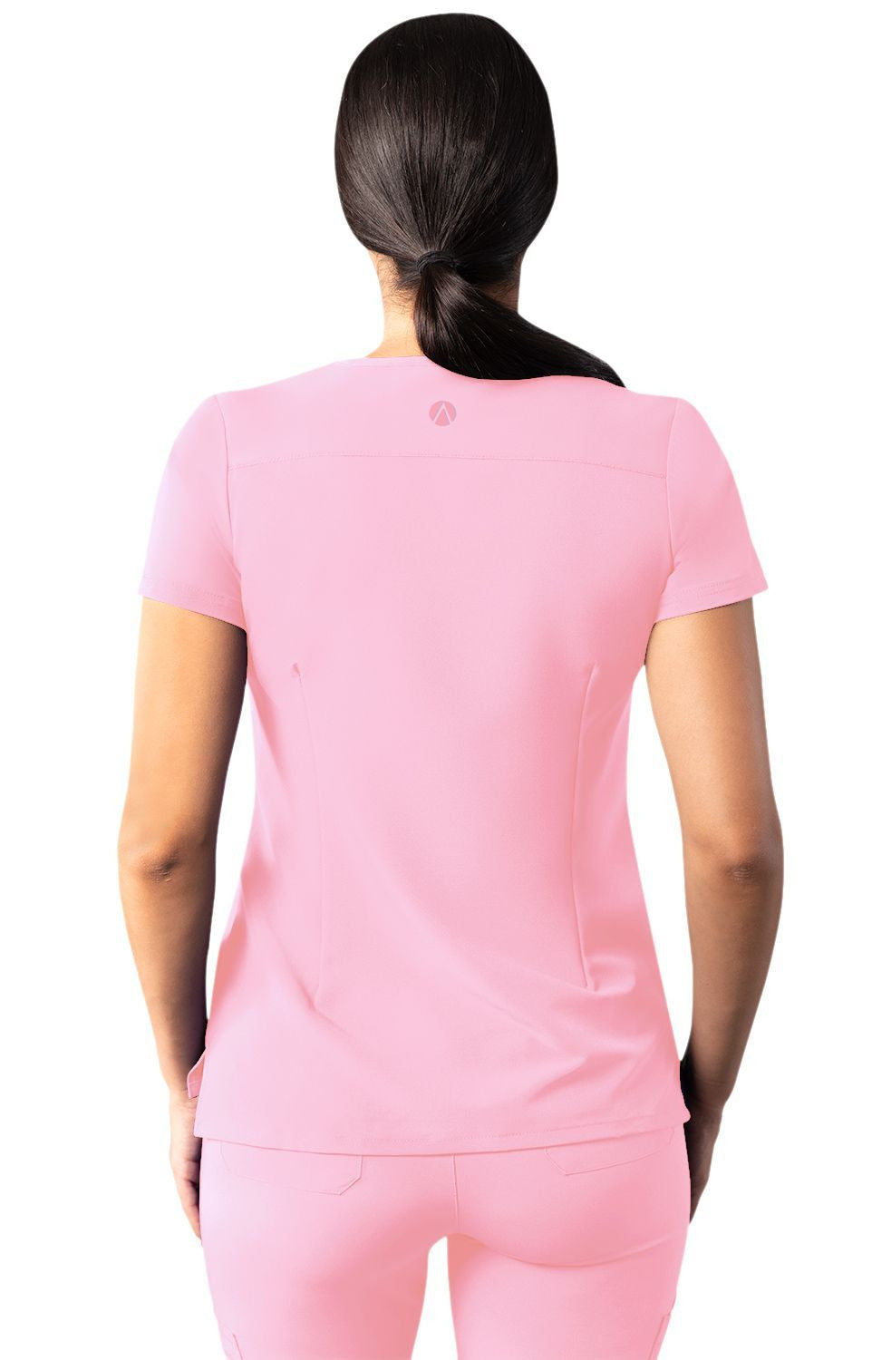 Adar Women's Modern V-Neck Top - Sky Blue - Soft Pink - Teal Blue
