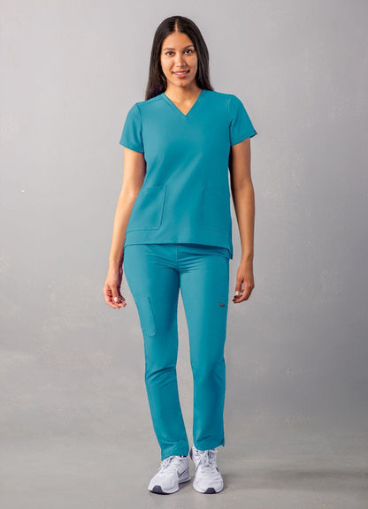 Adar Women's Modern V-Neck Top 1
