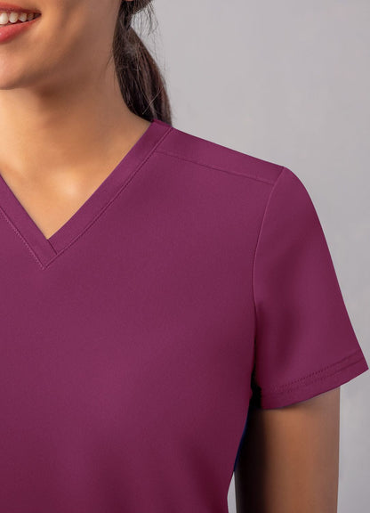 Adar Women's Modern V-Neck Top 2