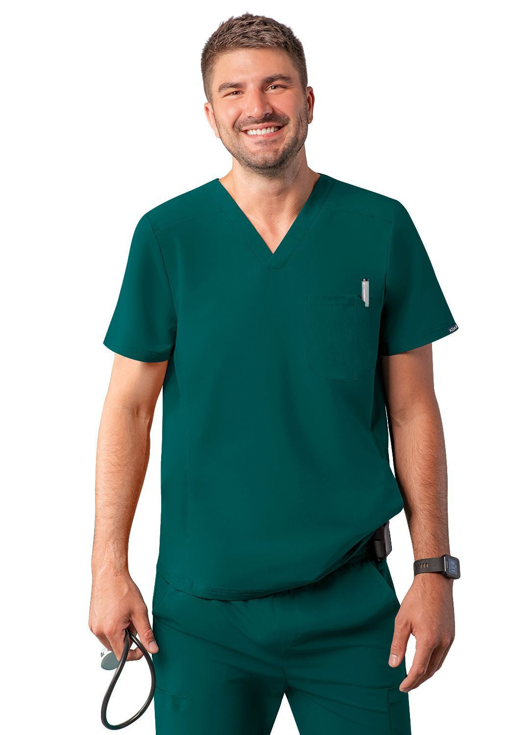 Adar Men's Modern V-Neck Top 2
