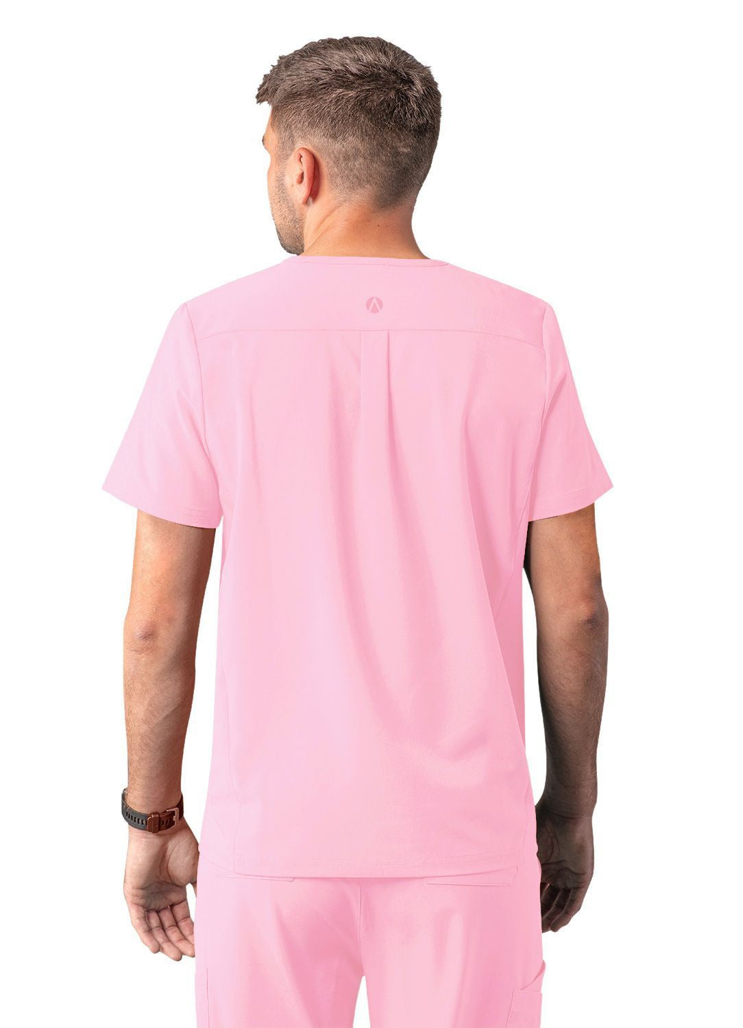 Adar Men's Modern V-Neck Top - Black - Caribbean Blue - Ceil Blue