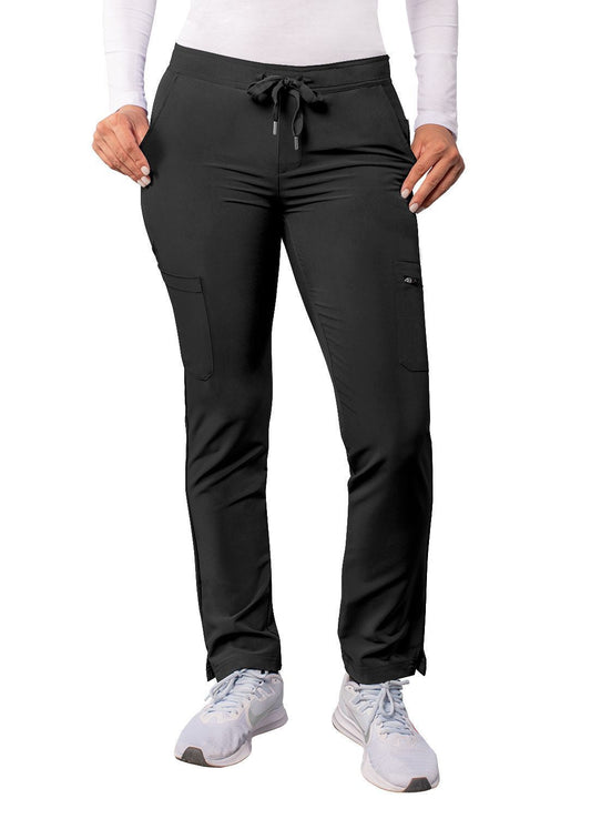 Adar Women's Skinny Leg Cargo Pant - Black - Caribbean Blue - Ceil Blue