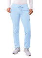 Adar Women's Skinny Leg Cargo Pant - Sky Blue - Soft Pink - Teal Blue