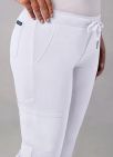Adar Women's Skinny Leg Cargo Pant - White