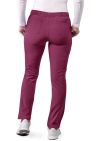 Adar Women's Skinny Leg Cargo Pant - Wine - Caramel - Mocha Quartz