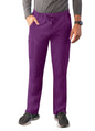 Adar Men's Slim Leg Cargo Pant Eggplant - Hunter Green - Navy