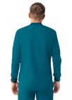 Adar Men's Zippered Jacket - Black - Caribbean Blue - Ceil Blue