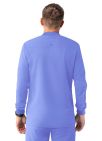 Adar Men's Zippered Jacket - Black - Caribbean Blue - Ceil Blue