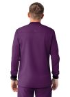 Adar Men's Zippered Jacket - Eggplant - Hunter Green - Navy