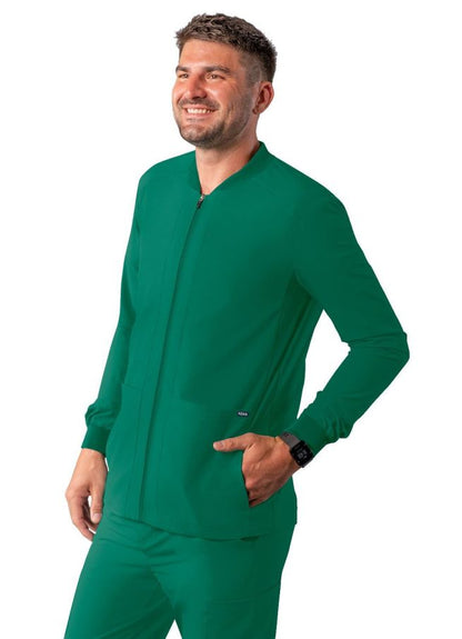 Adar Men's Zippered Jacket - Eggplant - Hunter Green - Navy