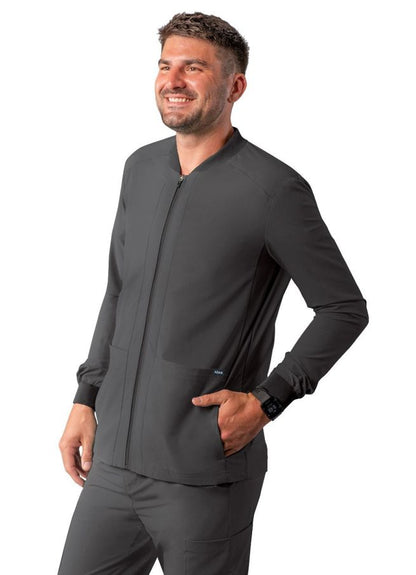 Adar Men's Zippered Jacket - Royal Blue - Pewter