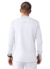 Adar Men's Zippered Jacket - Turquoise - White