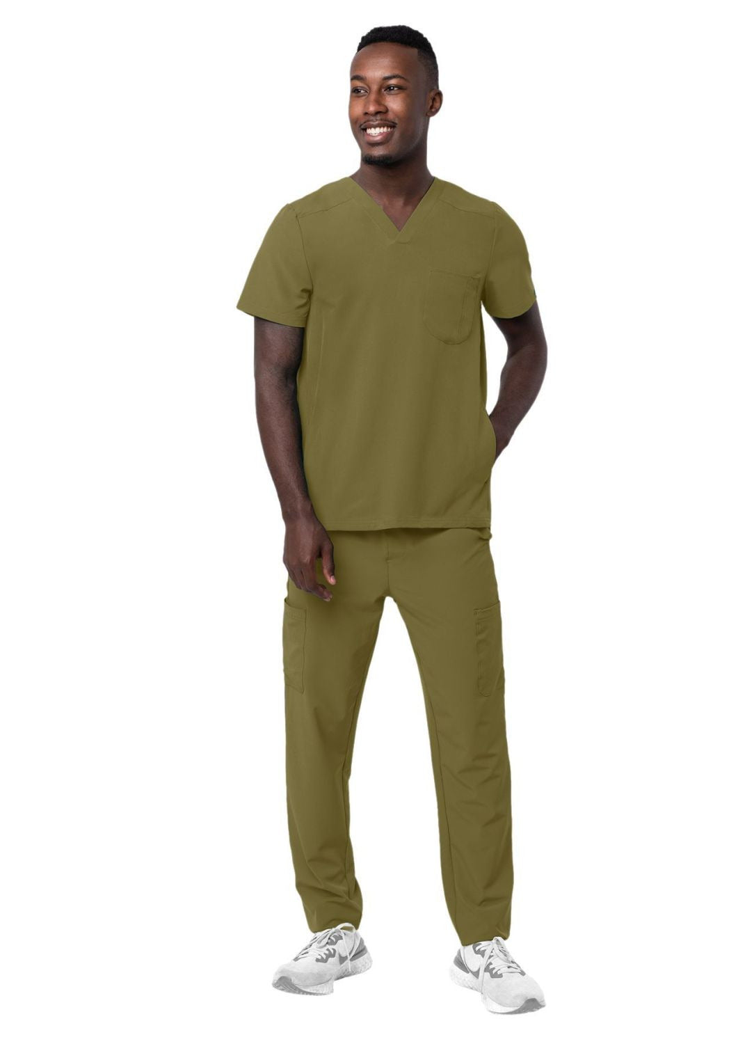 Adar Men's Go-Everyday Cargo Scrub Set